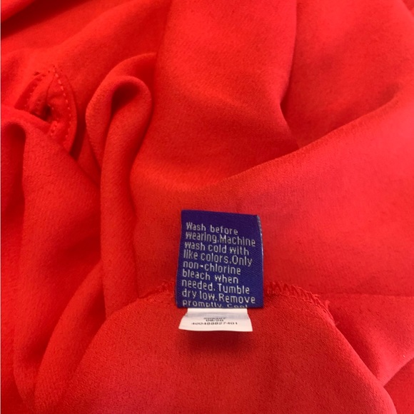 NWT Apt. 9 Red Sheer V-Neck Tank Top in US XS - Picture 7 of 8